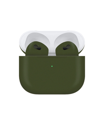 Caviar Customized Apple Airpods (3rd Generation) Wireless In-Ear Earbuds with MagSafe Charging Case, Matte Army Green